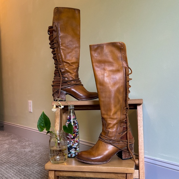 Freebird Coal's- Tan/brown leather boots